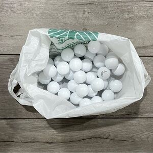 White Pong Balls